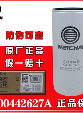 1000442627/A 610800070015潍柴原厂专用机油滤芯WP7发动机滤清器