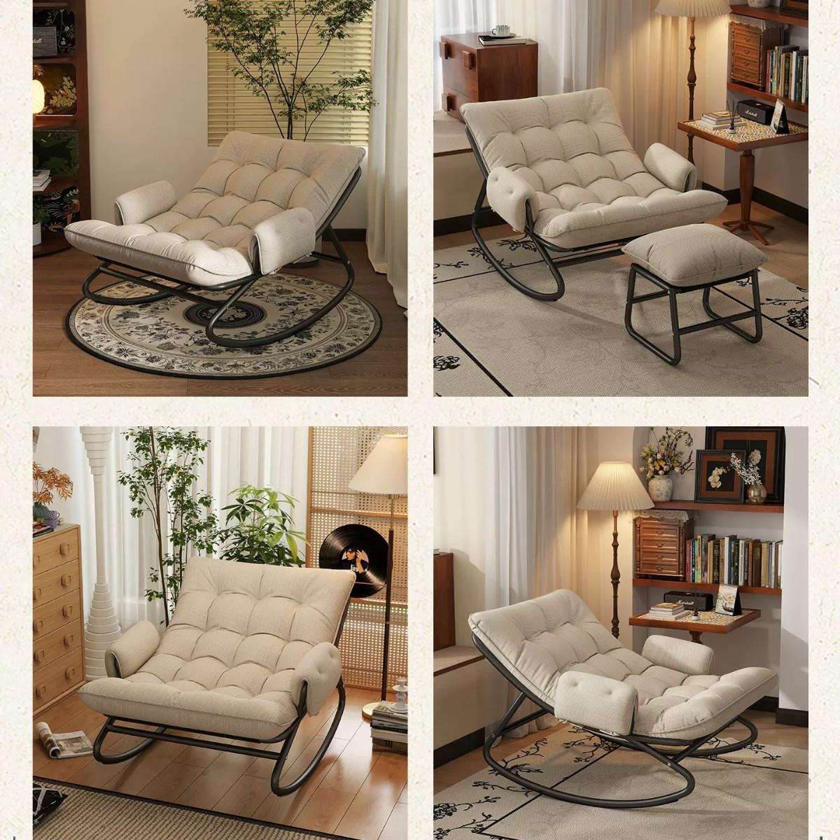 客厅懒人摇摇椅躺椅成人2025新款单人沙发椅摇椅阳台家用休闲椅子