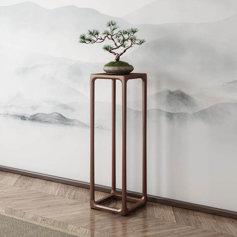 中式花架实木黑胡桃木质花架子客厅落地式高端室内花几摆件展示架,电子元器件市场,其它元器件,淘宝优惠券,粉丝福利购,淘宝优惠卷