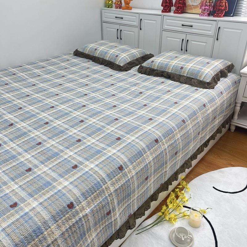 2025新款支持定纯棉榻榻米三件套单件被套农村大炕盖床单床盖枕套