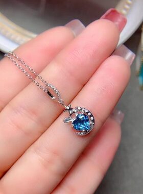 s925纯银 爱心形6*6mm精工 轻奢 简约款爱心款项坠托 银饰品空托