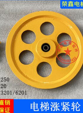 通力电梯涨紧轮 250*20*3201/6201张紧装置 限速器涨紧轮电梯配件
