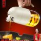 自动开合油壶高硼硅玻璃防漏油罐厨房装 食用油油瓶重力感应不挂油