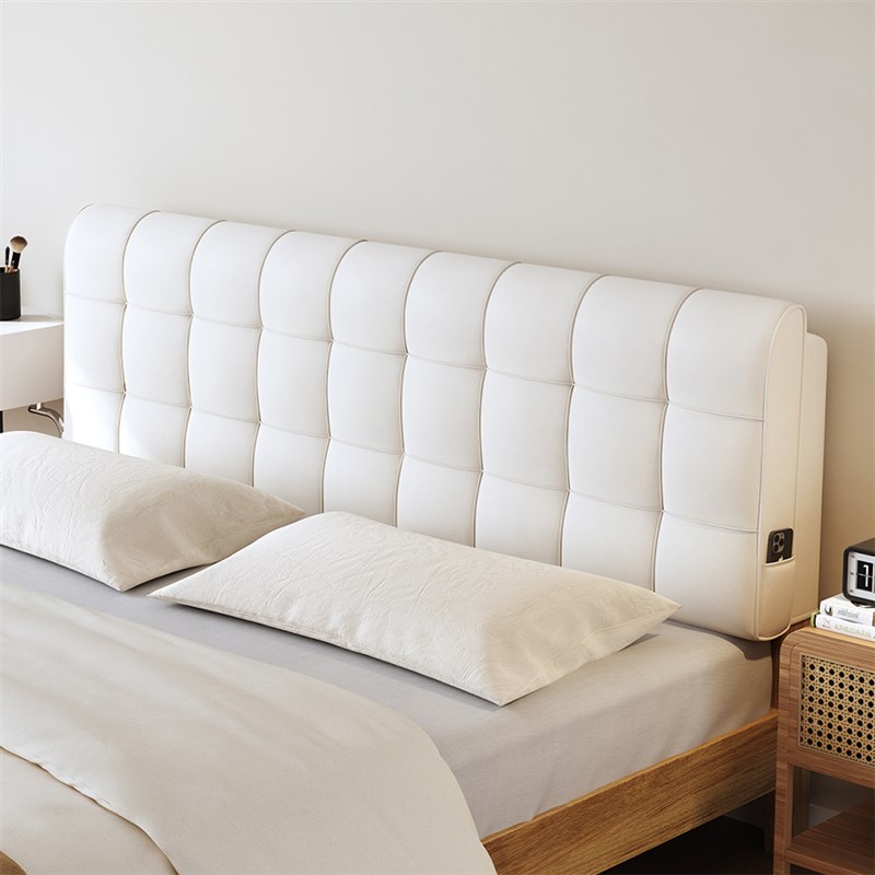 床头软包靠背e垫榻榻米无床头靠垫改造奶油风2025新款大靠枕靠包