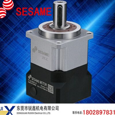 世协标准法兰型伺服减速机 单段齿轮箱PGL42-10 搭配100W台达电机