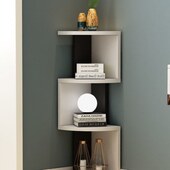 简约小户型墙角书架扇形柜子墙角柜落地款 桌上置物架