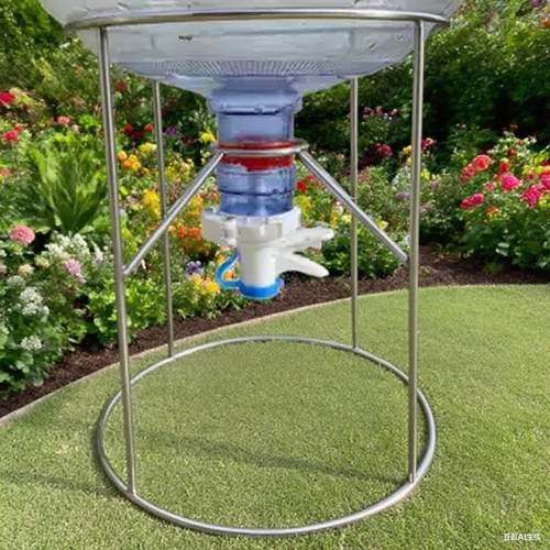 养鱼神器不锈钢桶装水倒置支架纯净水农夫.L矿泉水鱼缸架子