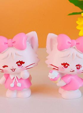 车载汽车摆件可爱动物小猫小狗小猪小企鹅摇撅屁屁股车内装饰品