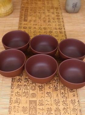 紫砂杯品茗杯功夫小茶杯大陶瓷杯小茶碗杯子手工羊脂玉小白杯高温