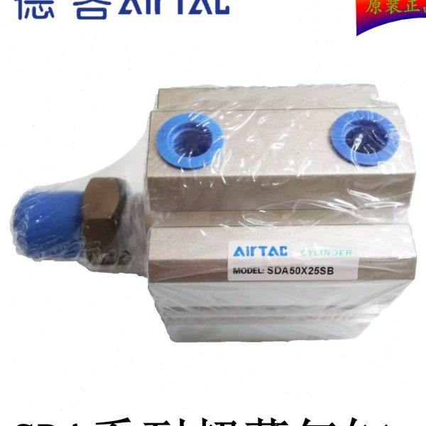 原装亚德客超薄型外牙气缸SDA25X85X90X100X110X120X130-SB带磁性