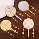 文化创意提手化妆镜双面镜手提式 化妆镜女友小镜子教师节礼物老师