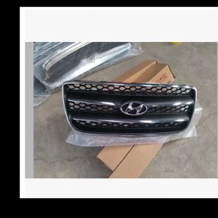现代06-11款新胜达2.7前中网 前保险杠通风面罩格栅前脸总成包邮