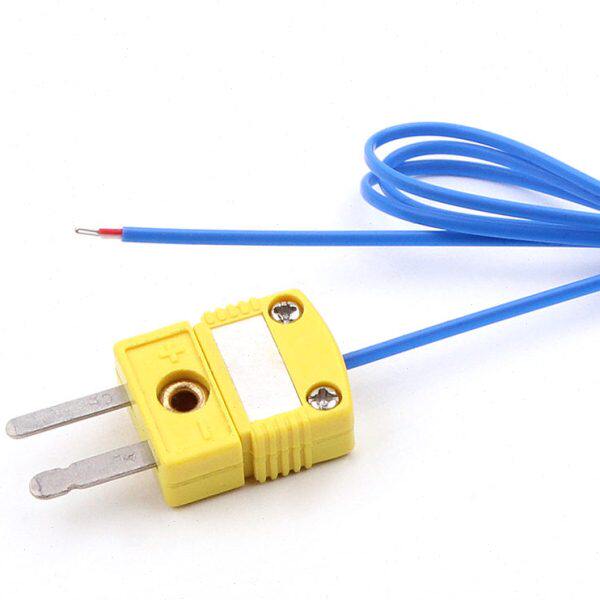 高精度温度传感器数据采集温度记录仪K型蓝色T型粽色热电偶测温线