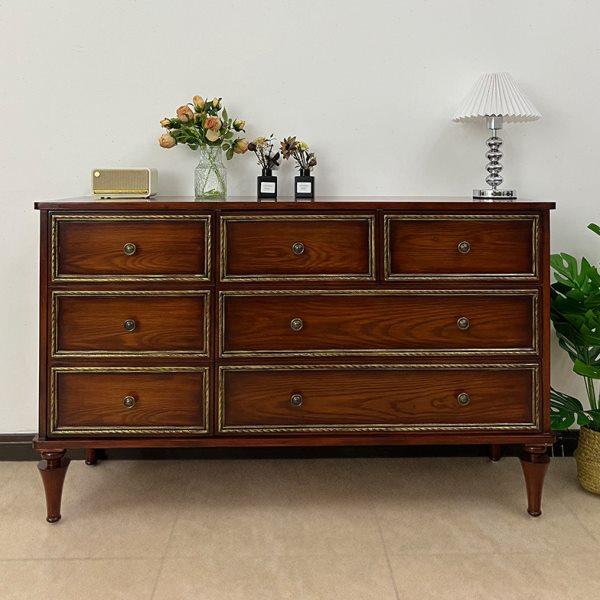 复古客厅收纳柜艺术实木储物柜玄关抽屉式做旧餐边柜斗柜电视抽屉,住宅家具,斗柜,淘宝优惠券,粉丝福利购,淘宝优惠卷