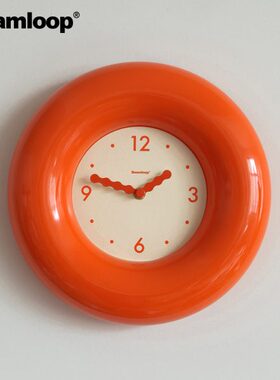 啵乔botro静音钟表挂钟客厅2024新款简约现代家用时钟挂墙中古