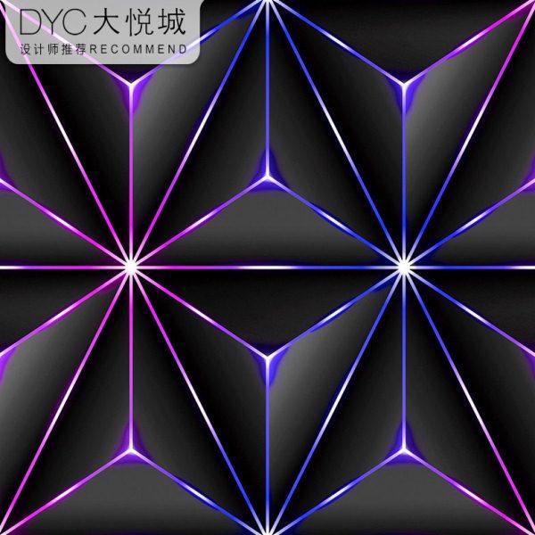 ktv壁纸 闪光墙布3d立体反光专用酒吧发光几何科幻科技感背景墙纸,家装主材,PVC墙纸,淘宝优惠券,粉丝福利购,淘宝优惠卷