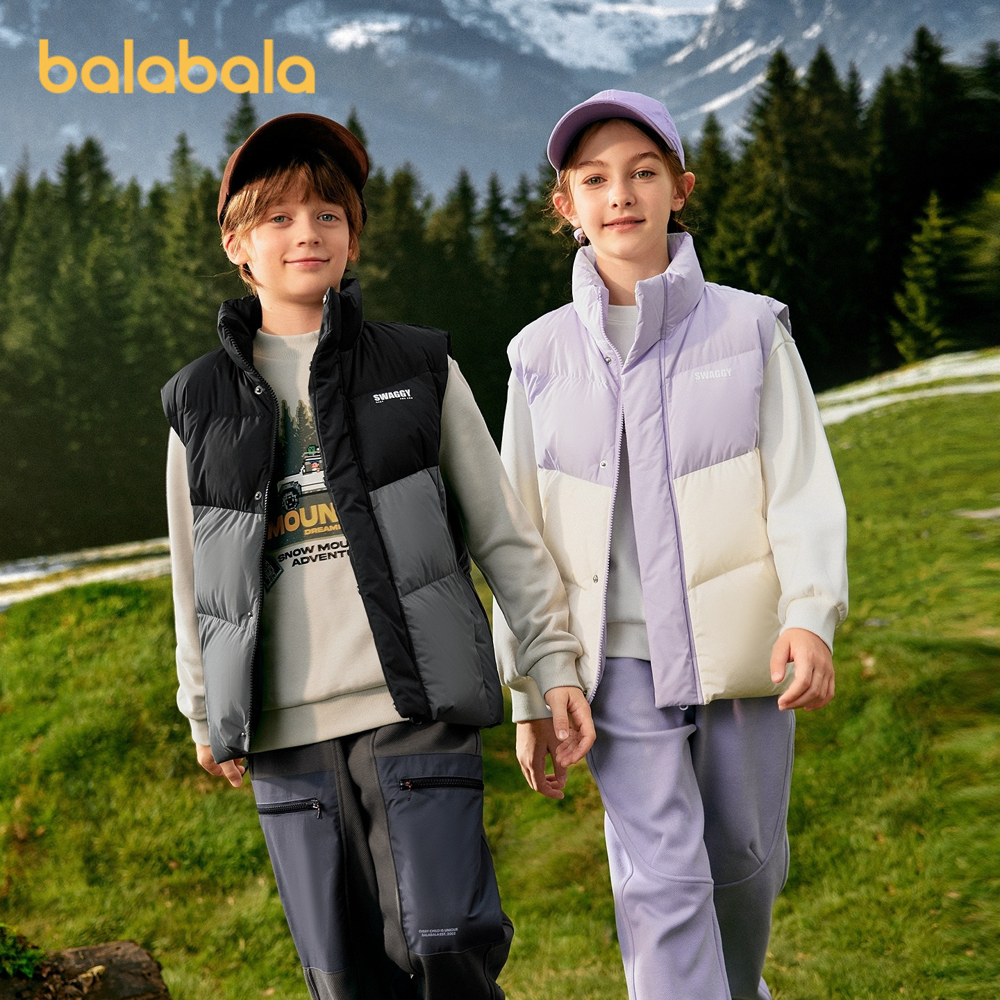 巴拉巴拉balaOne马甲男女童外套