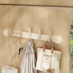 吸盘门后挂e钩粘钩挂衣架免打孔承重壁挂粘胶钩子收纳入户门置物