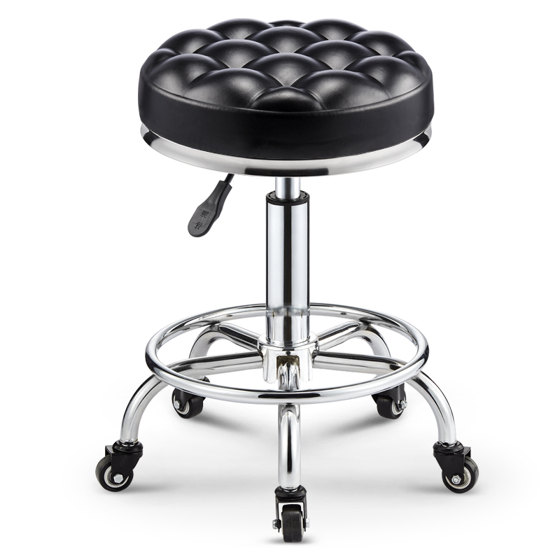 美容凳理发店椅子美发凳旋转升降圆凳子大工凳美甲凳滑轮化妆剪发