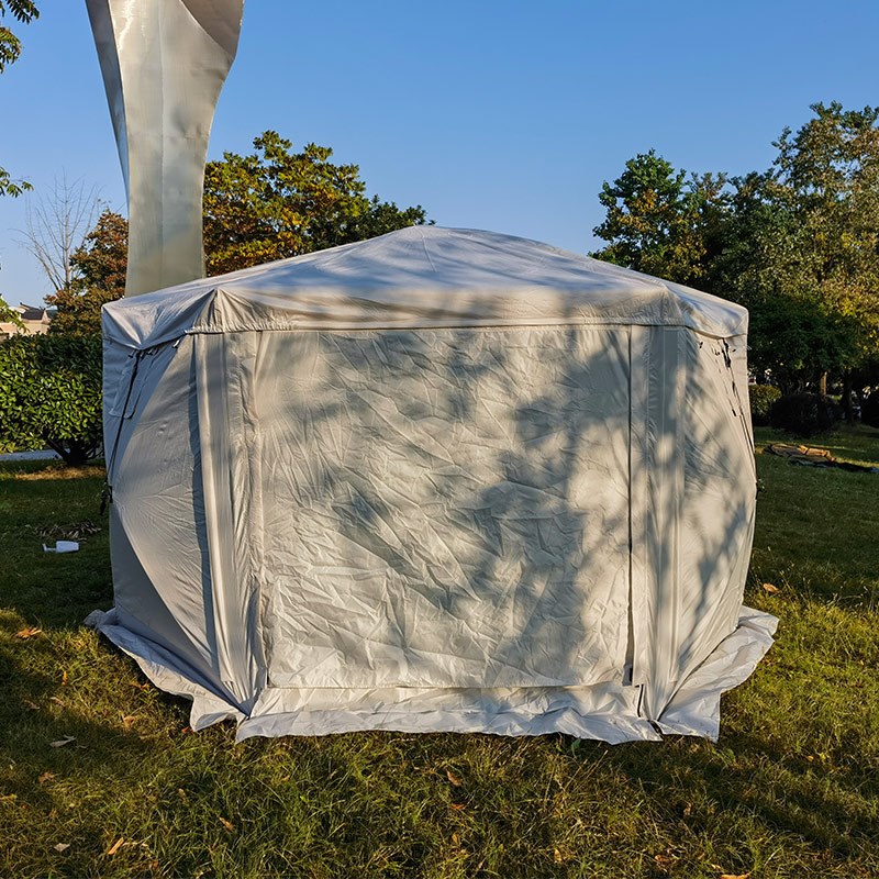 室外六角帐篷户外露营装备车尾帐篷自动速开烟囱冬季蒙古包帐篷