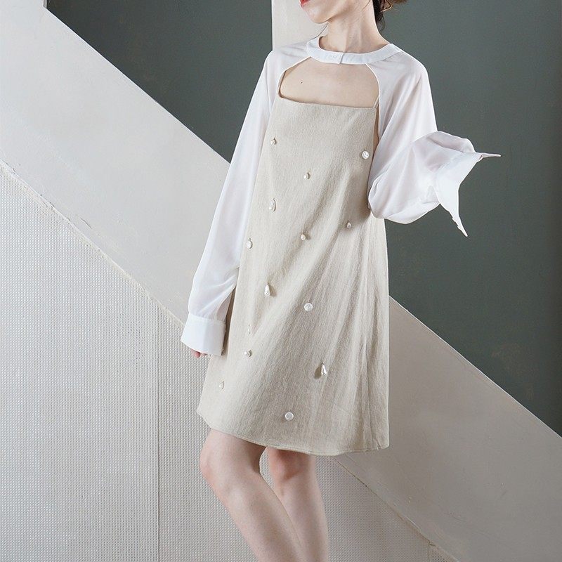 TT unique 2021新款黑白叠穿雪纺披肩假袖子长袖半袖防晒袖套外披,服饰配件/皮带/帽子/围巾,假领,淘宝优惠券,粉丝福利购,淘宝优惠卷