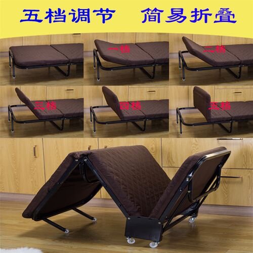单人午休床办公室k隐形床折叠床双人多功能便携午睡沙发床酒店加
