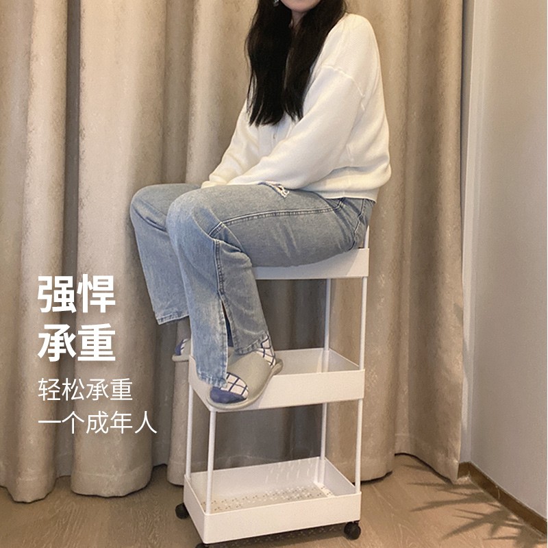 洗手间置物架落地式免打孔家用厨房卫生间浴室防水多层简约收纳架