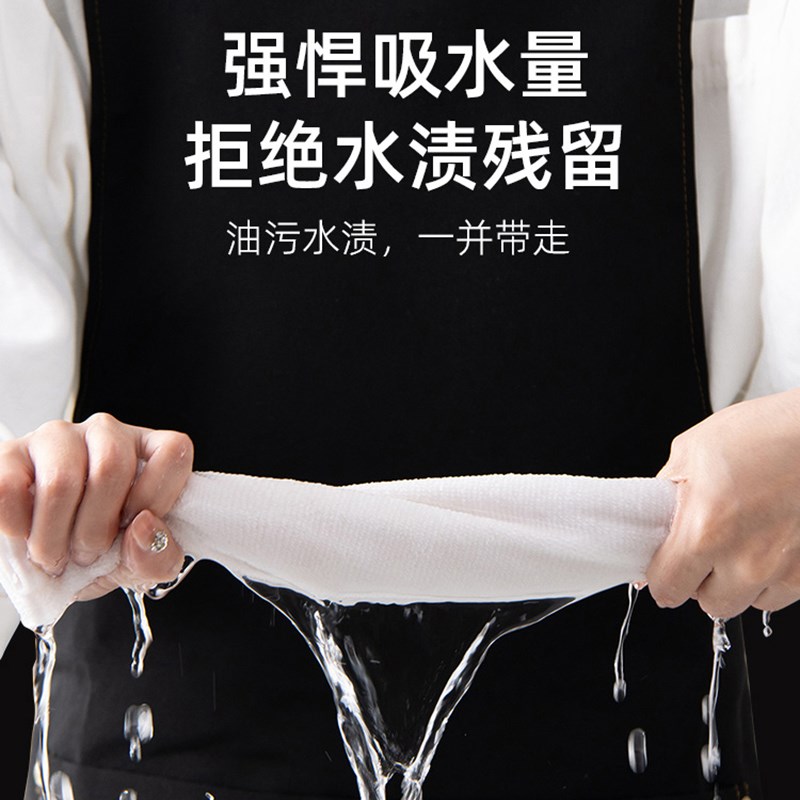 麻布厨房专用不易沾油洗碗盘清洁抹布吸水擦桌子不易掉毛家用毛巾