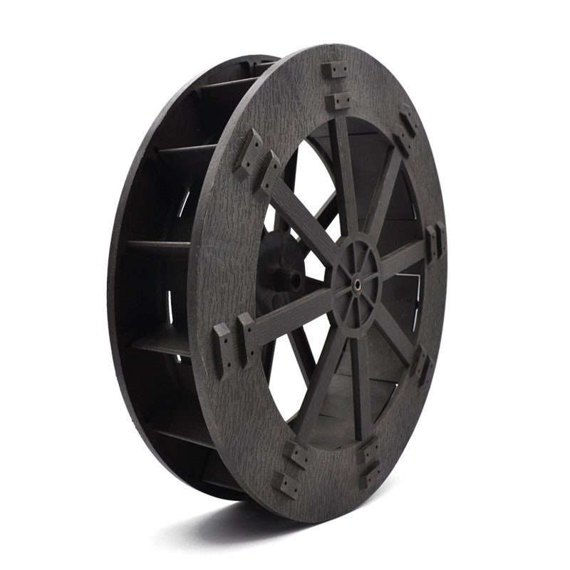 庭院造景布置水轮水车转轮鱼缸假山流水造景室内户外喷泉摆件配件