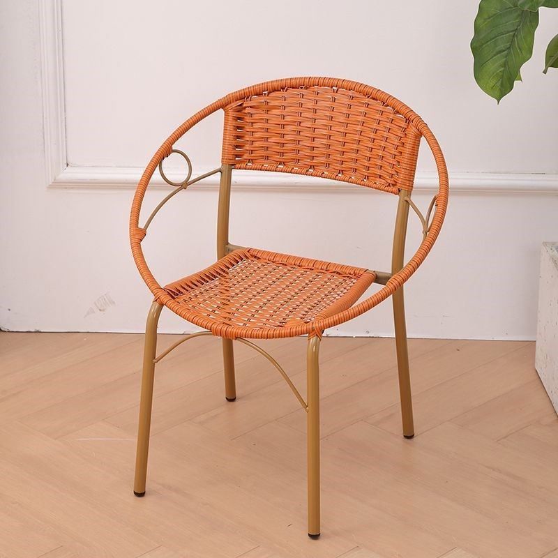 圈椅藤椅子围椅茶几桌椅套件户外家具成人靠背椅矮凳阳台腾椅