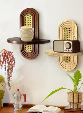 亿花众之法式中古风置玄物架关原实木ltao7772餐厅架墙上装饰遮丑