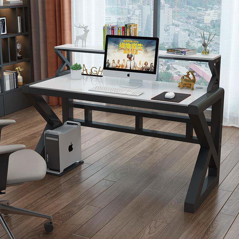 电脑桌台式桌家用办学公桌简约现作台生卧室习学书简易电电脑桌竞