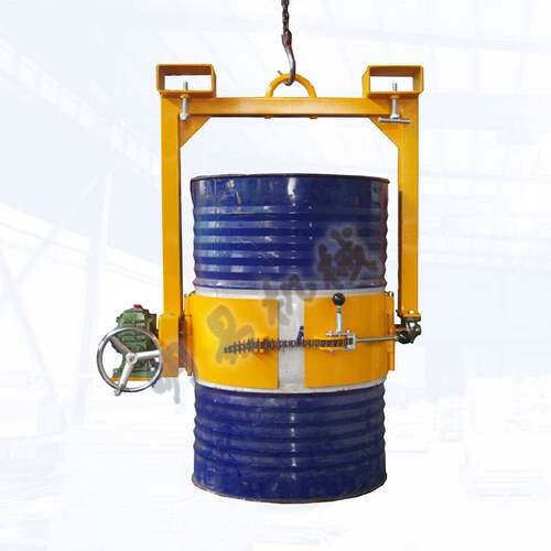 油桶翻转机手动油桶倒料夹叉车油桶搬运车塑料铁油桶吊装器抱箍式