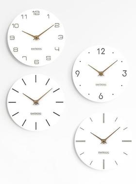 WOZOM钟表客厅家用玄关挂钟现O代简约P000EMA9时创意潮流尚室卧挂