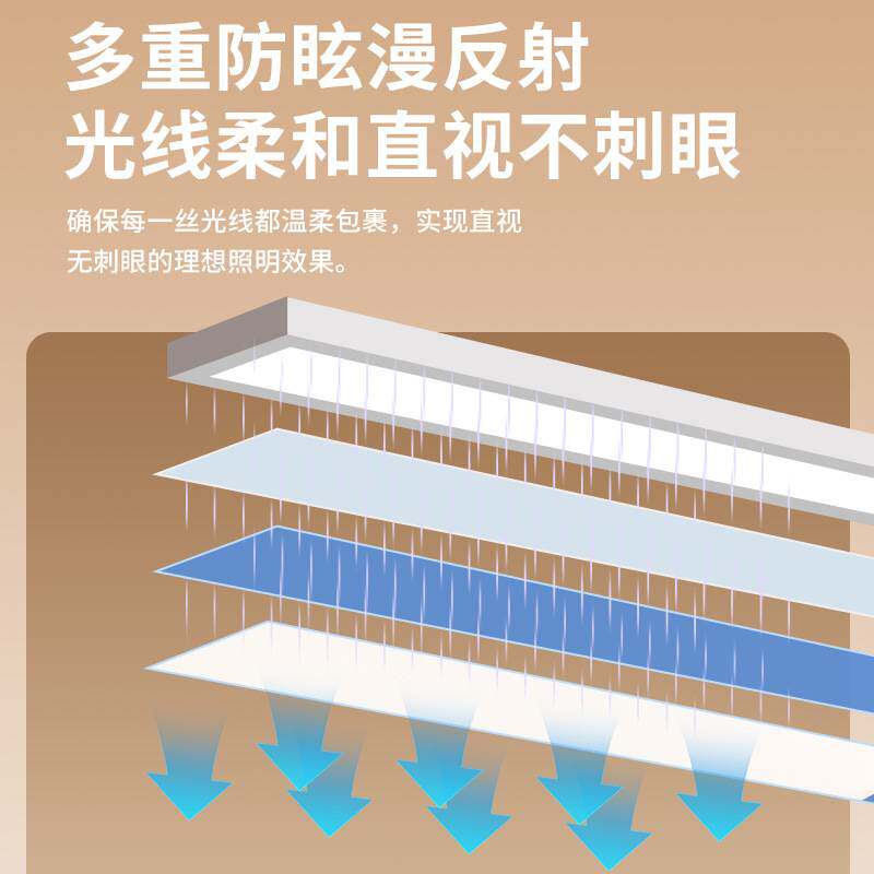 智能语音手机APP控制学生护眼吸顶台灯书桌全光谱大发光面LED灯
