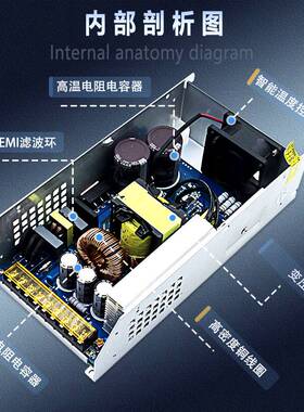 24V1500W大功率开关电源12v36v28v30v70v80v安防监控恒压直流电源