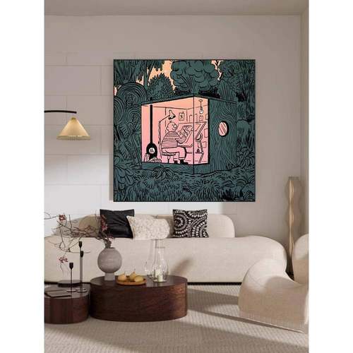 法式DZS中古风小众个尚性时厅艺术餐装饰画2025新款酒客厅卧室店