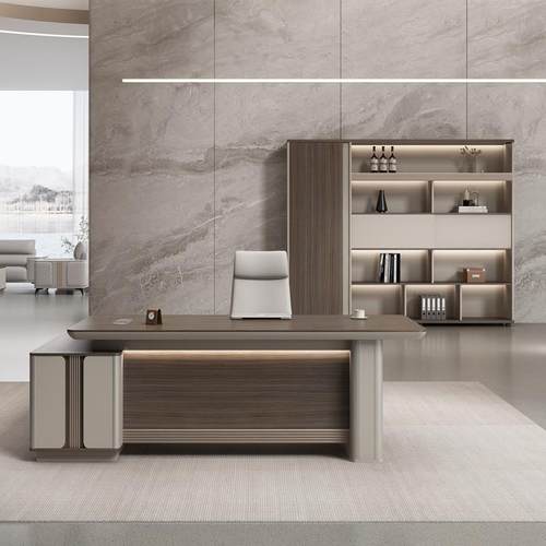 老板办公桌AFS-21简单约现代总裁桌导办公室家桌具大班桌人电脑领