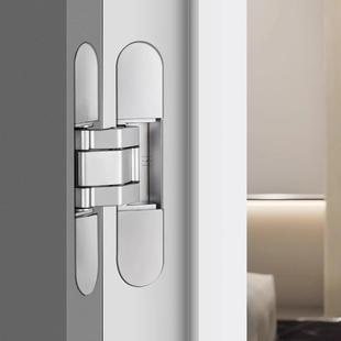 三维门页可调隐形合页暗藏重型十字合折叠门隐形三维可调门暗藏隐