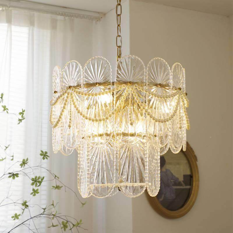 铜全法式复古轻奢客厅吊灯现80代卧厅室简约大美式餐衣帽间水气晶,家装灯饰光源,智能吊灯,淘宝优惠券,粉丝福利购,淘宝优惠卷