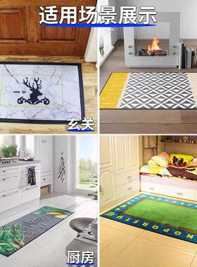 商用轻奢酒入户进门垫家门用店玄关防耐脏地毯跨PDY-YHD境滑尼龙
