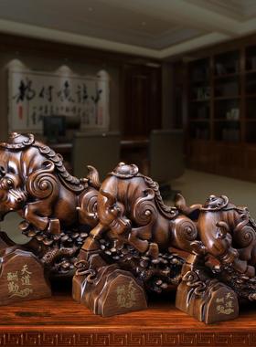 高6936桌档天道酬勤牛摆设件中式大号书房办公面摆励工志艺