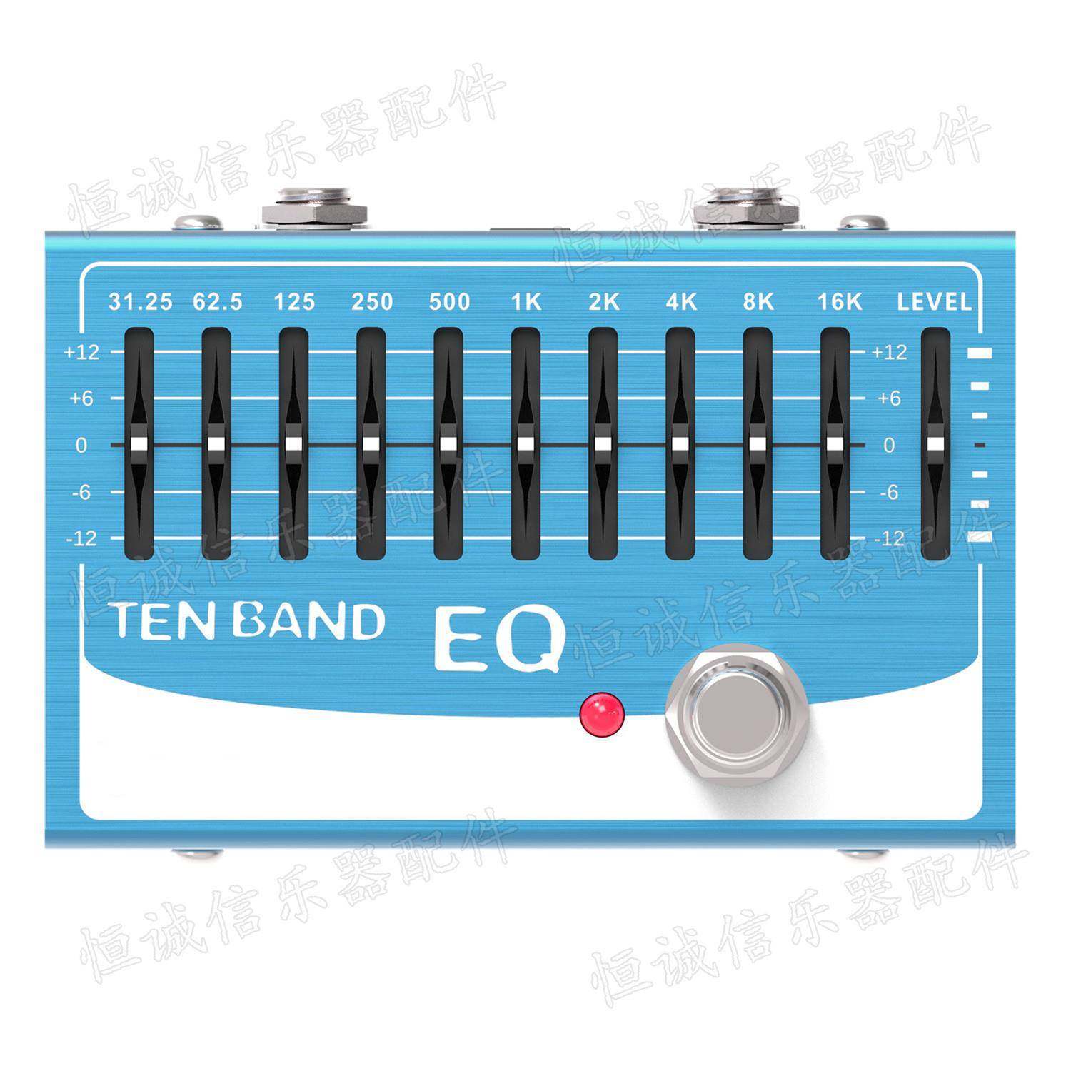 跨VAU境热卖电吉他效高果器模增益失真过/激载励/降噪音箱拟效果