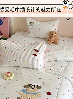 A秋类水洗棉毛巾绣被子冬被sy250812春棉被冬季加厚单双被芯被四