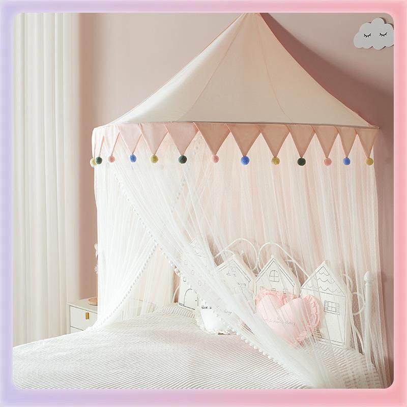 3Y.K儿童蚊帐室内公主风吊顶圆顶免装床1.5/18米女幔F77J88HM男孩