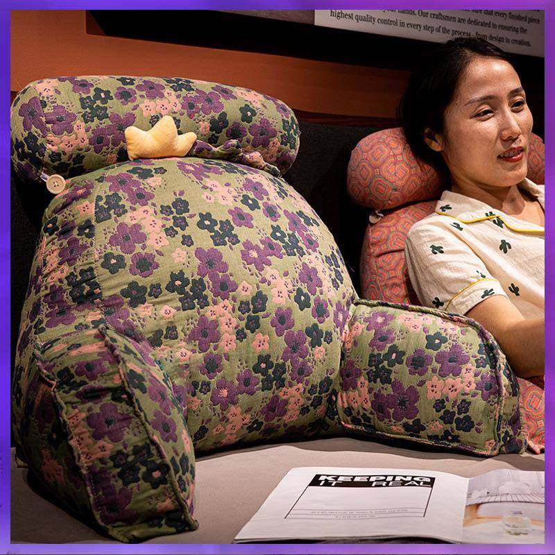WG6Q三层纱床靠垫软F77H568H枕大靠背孕妇沙包发抱枕靠宿舍床上看