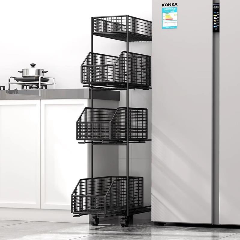 厨cp#61259房置物架家用多层抽屉式调味收料罐蔬菜可移动多功夹能