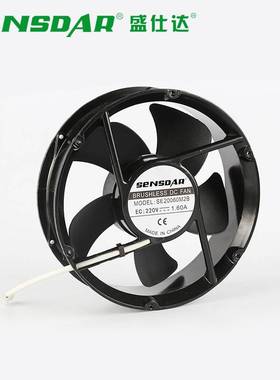 厂家圆形EC22060工业散热风扇 220V大风量静音轴流风机0-10V调速