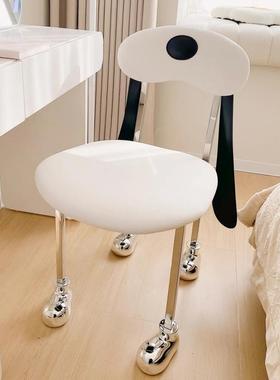网红家居餐通椅狗狗卡儿童创意客厅古餐狗狗椅子椅家用化妆HKL奶