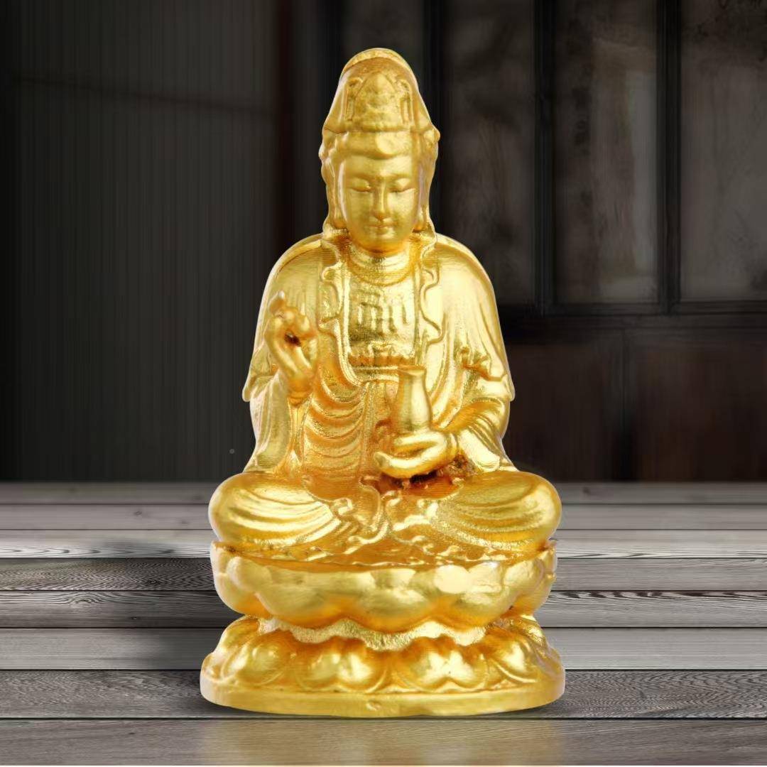 佛光普照工艺品摆件莲花佛手烛台居家客茶厅摆放座茶座装011室饰
